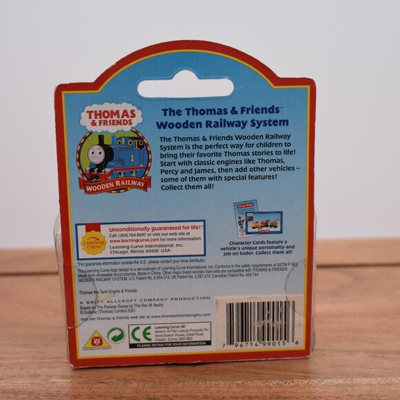 Ben SCC Learning Curve Thomas & Friends Wooden Railway Trains Engine 2001 VTG - Picture 7 of 7